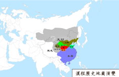 晋朝地图（公元417年）