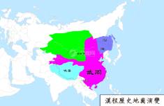 唐朝地图（公元707年）